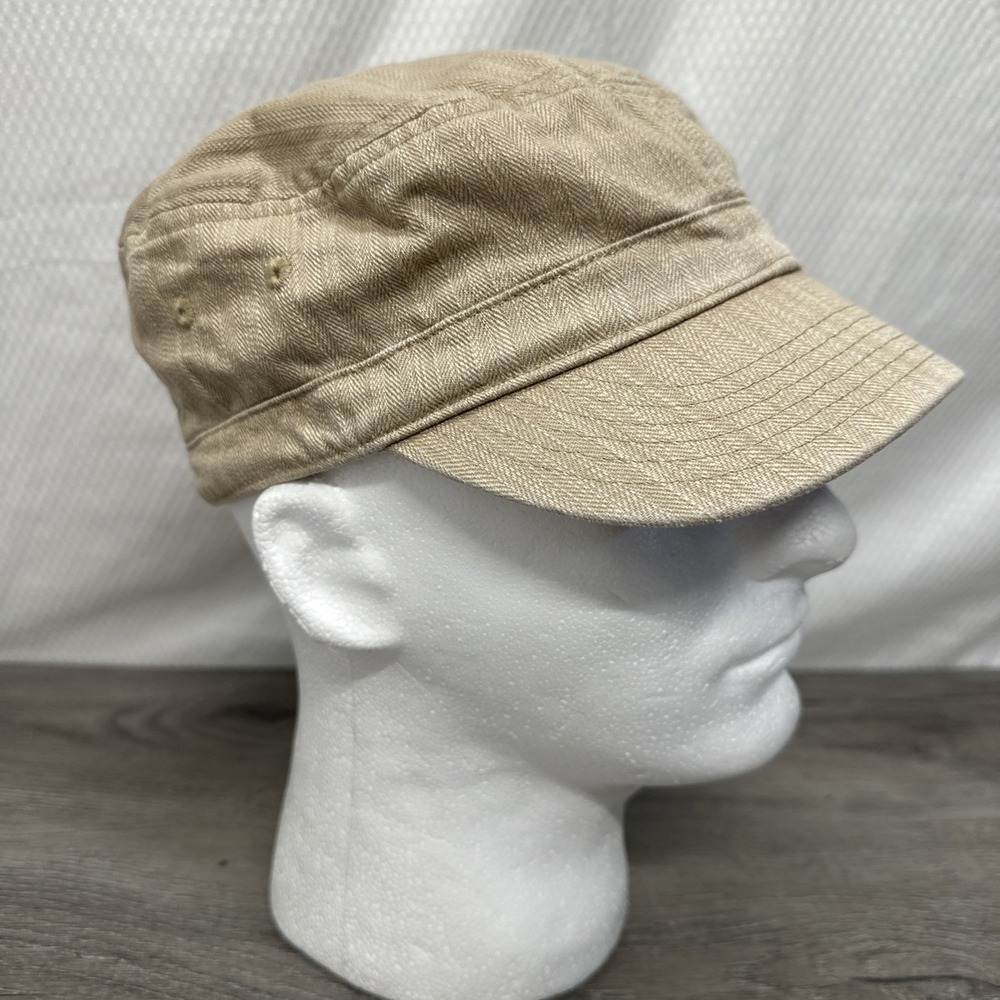 YZY Beige Cadet Cap Creep Hat Slouchy Cap Newsboy Canvas 90's Style Millennial